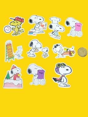 3/$20 Snoopy 10pcs Brand New Waterproof Stickers Chef